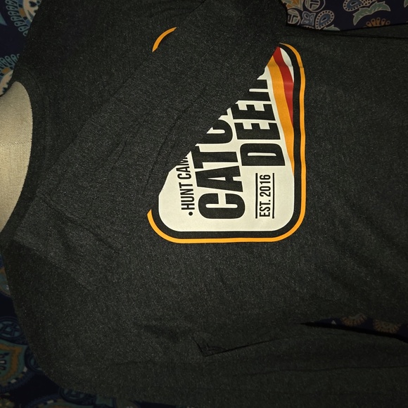 Hunt camp brand long sleeve t-shirt med - Picture 5 of 7